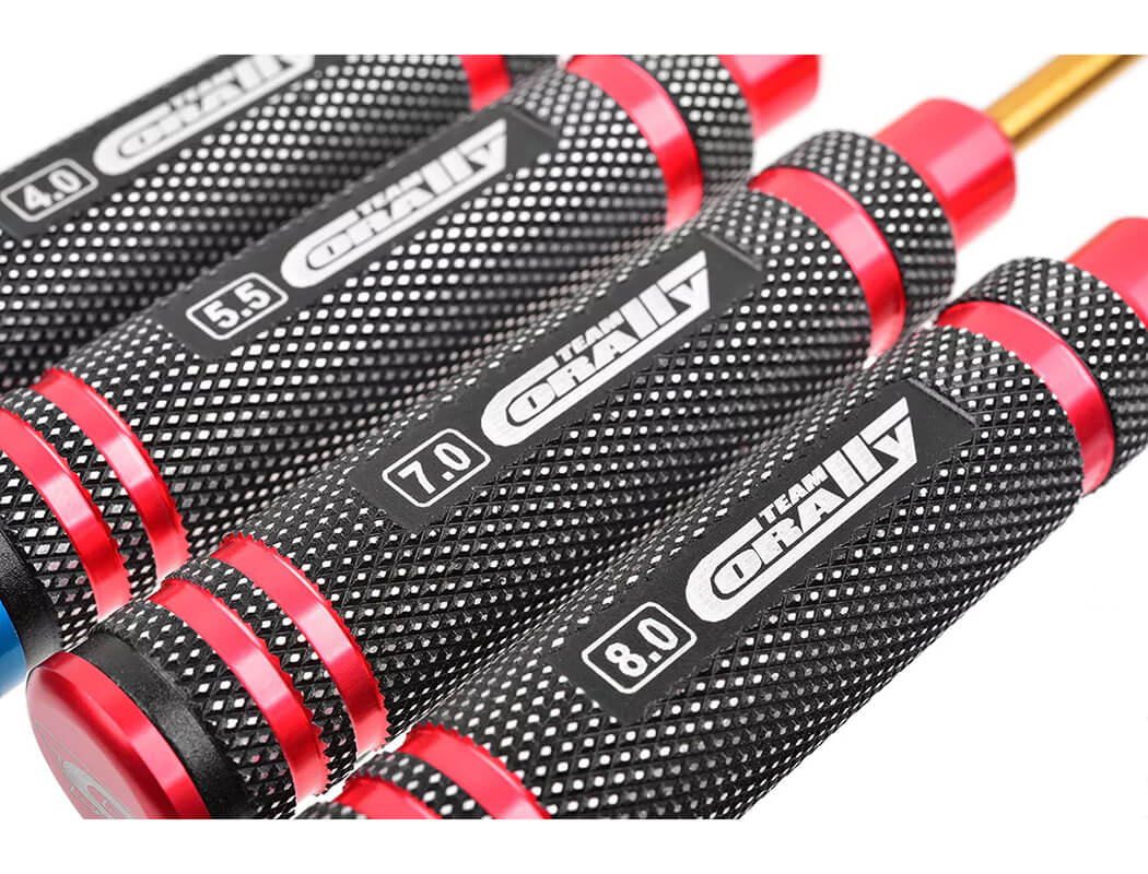 CORALLY PRO NUT DRIVER SET TI NI COATED 4.0/5.5/7.0/8.0MM