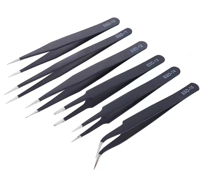 Anti-static ESD Stainless Steel Tweezers