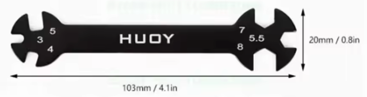 Hudy Ball Joint Wrench Tools RC Aluminum Ball End Assembly Remover 4 5Mm